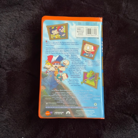 Rugrats In Paris Full-Length Movie Orange VHS Tape - Picture 2 of 5